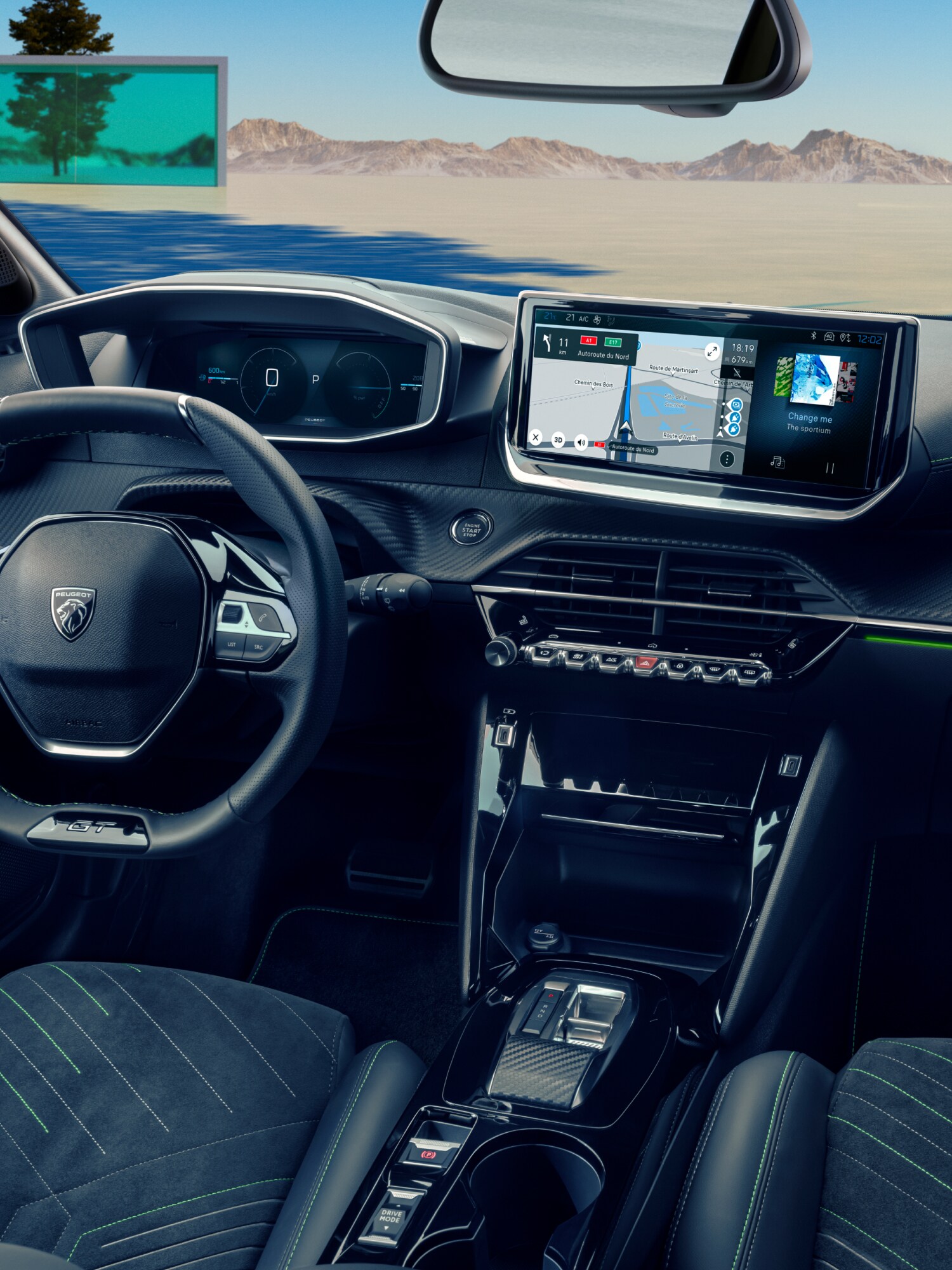 PEUGEOT i-Cockpit® 3D 208 Hybrid