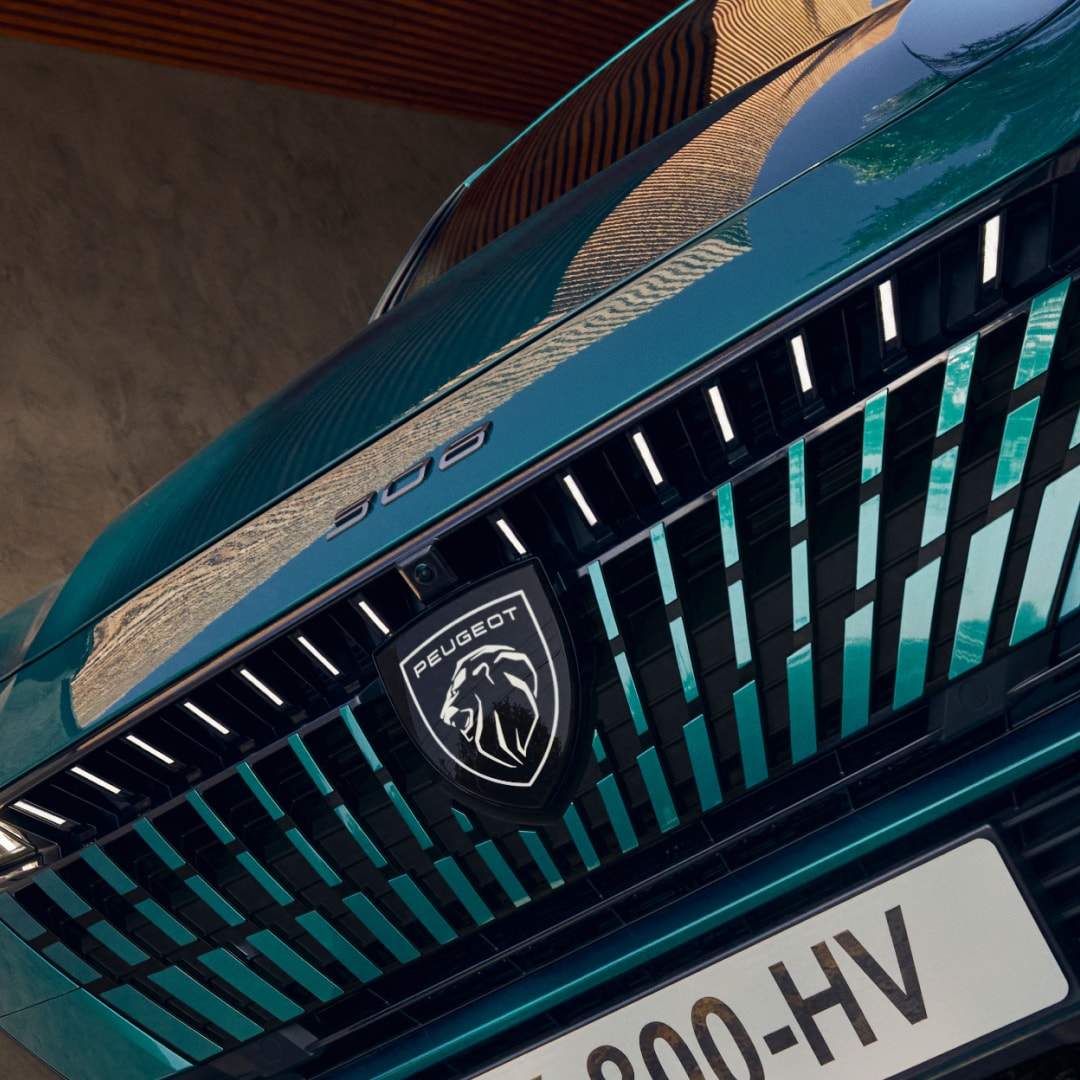 New PEUGEOT E-308 SW illuminated emblem