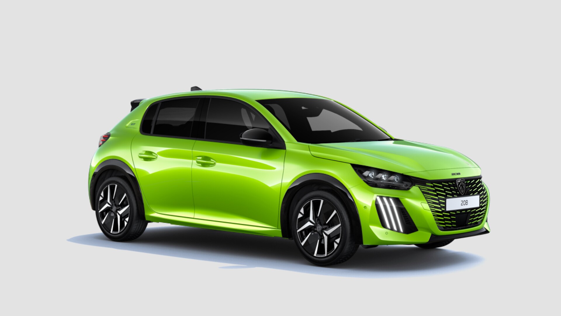 Front view of the PEUGEOT 208